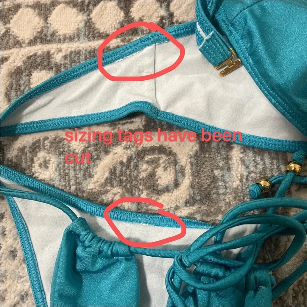 $180+ Vanilla Swim bikini set in S -emerald - Picture 5 of 5